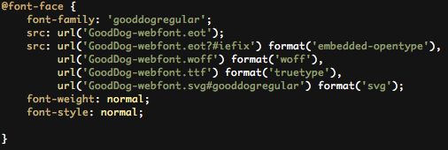 Font Squirrel Font Stylesheet Code