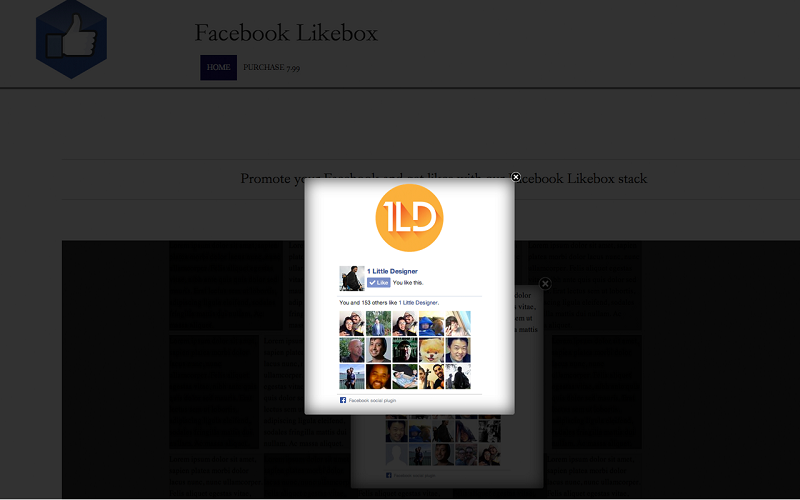 Facebook Likebox Demo