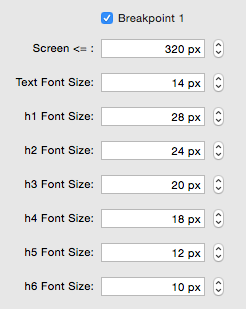 Typography Core - Responsive Font Sizes
