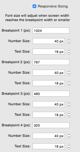 Countdown Clock Responsive Sizing