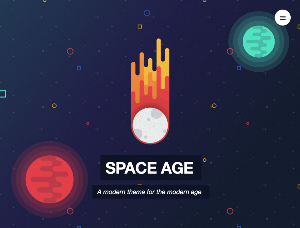 Space Age RapidWeaver Theme