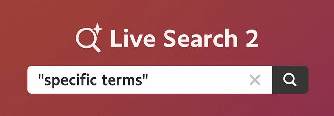 Live Search 2 search box